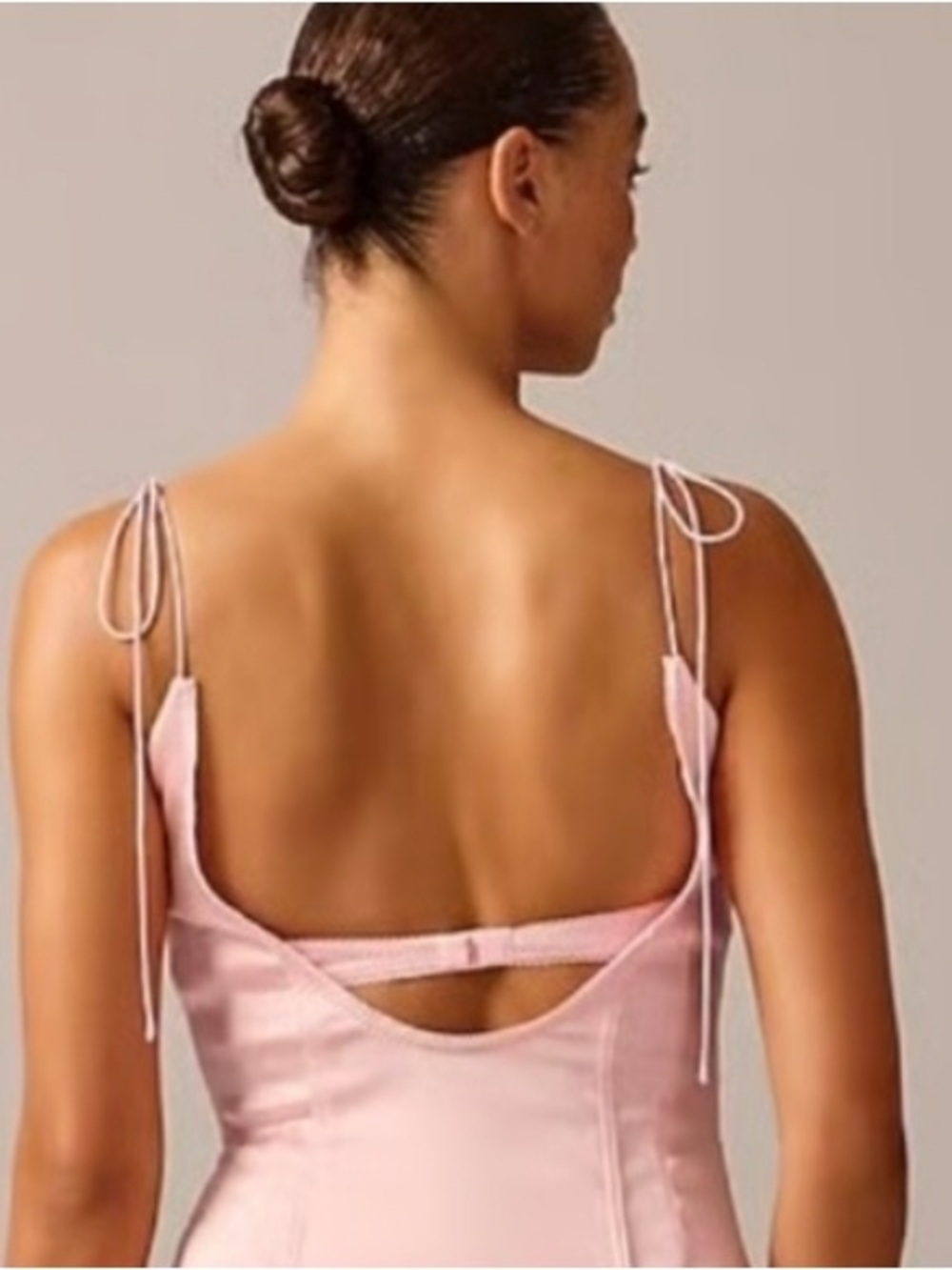 🎀 J. Crew x Anna October Limited Edition Ballet Pink Satin Stretch Pin Up 14 - Picture 3 of 11